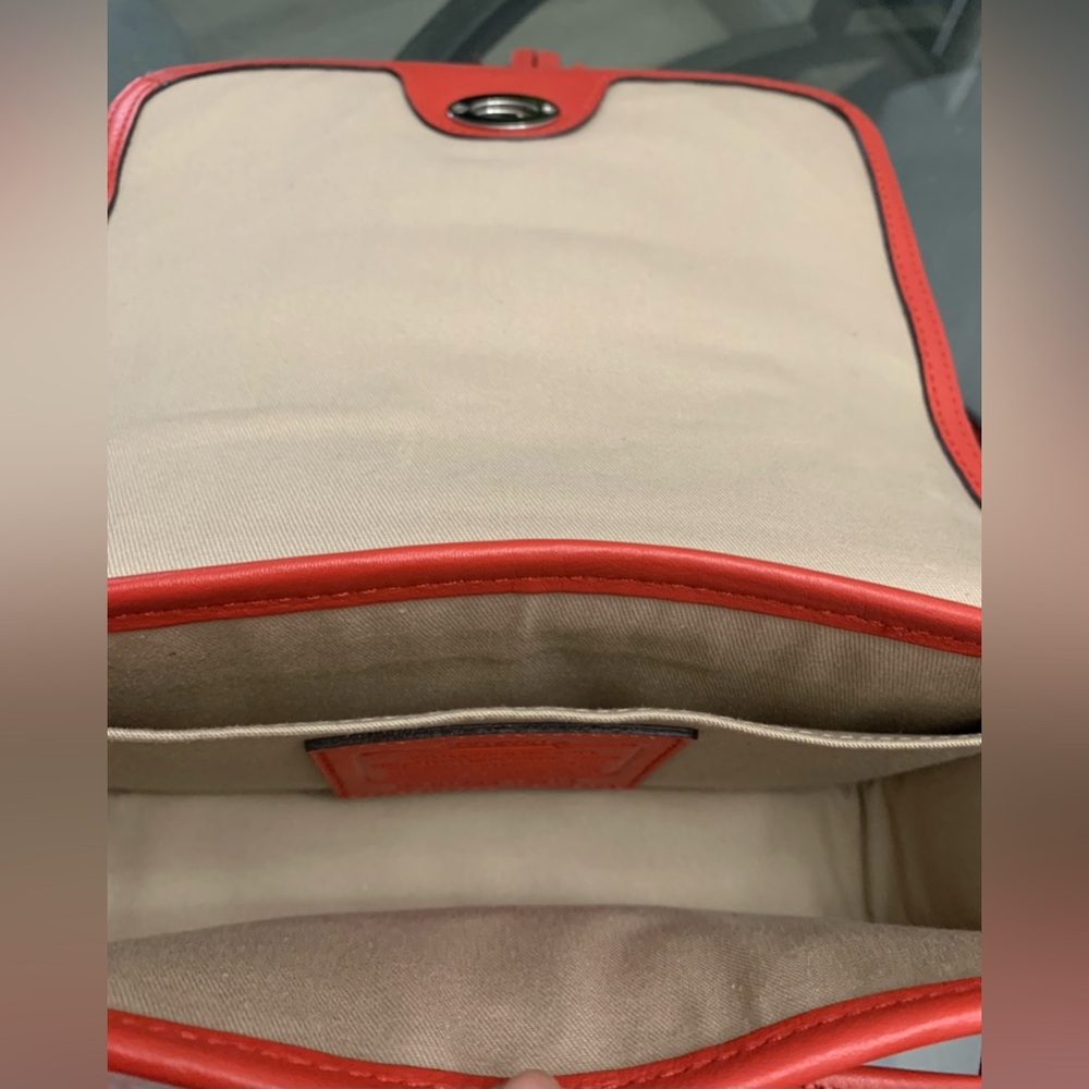 Coach 19914 Red Leather Crossbody Bag - Picture 8 of 10
